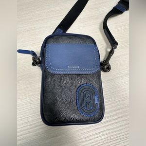 Blue Mini Coach Bag